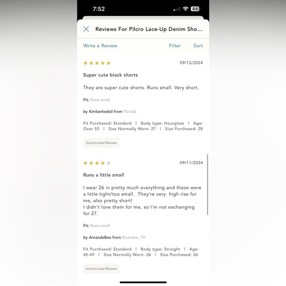 NWT new 29 fits 28 Anthropologie pilcro lace up denim jean shorts black - Picture 7 of 16